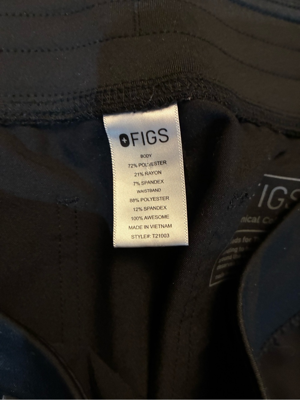 Figs Women’s Medium Black Scrubs Medical Pants Lot Of 2 - Picture 4 of 10